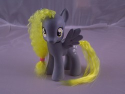 Size: 2304x1728 | Tagged: safe, artist:pwatts92, derpy hooves, pony, g4, brushable, customized toy, irl, photo, solo, toy