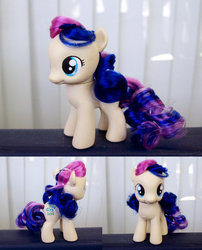 Size: 900x1113 | Tagged: safe, artist:psaply, bon bon, sweetie drops, g4, brushable, filly, irl, photo, toy