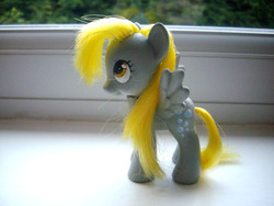 Size: 3264x2448 | Tagged: safe, artist:affanita, derpy hooves, pony, g4, brushable, customized toy, irl, photo, solo, toy