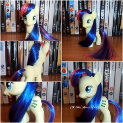 Size: 1204x1204 | Tagged: safe, artist:soulren, bon bon, sweetie drops, earth pony, pony, g4, brushable, customized toy, irl, photo, toy