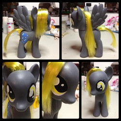 Size: 1200x1200 | Tagged: safe, artist:ali-katscuriosities, derpy hooves, pony, g4, customized toy, irl, photo, solo, toy