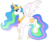 Size: 900x768 | Tagged: safe, artist:piniee, princess celestia, pony, g4, female, solo