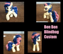 Size: 900x762 | Tagged: safe, artist:alleynurr, bon bon, sweetie drops, earth pony, pony, g4, customized toy, irl, photo, toy