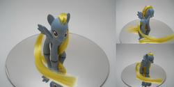 Size: 2400x1200 | Tagged: safe, artist:tiellanicole, derpy hooves, pony, g4, brushable, customized toy, irl, photo, solo, toy