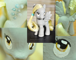 Size: 1024x805 | Tagged: safe, artist:demonicfruitloop, derpy hooves, pony, g4, brushable, customized toy, irl, photo, solo, toy