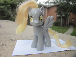 Size: 4000x3000 | Tagged: safe, artist:camilove, derpy hooves, pony, g4, brushable, customized toy, irl, photo, solo, toy