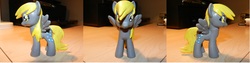 Size: 7784x1960 | Tagged: safe, artist:rion-noire, derpy hooves, pony, g4, brushable, customized toy, irl, photo, solo, toy