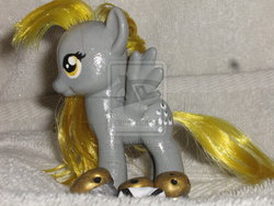 Size: 900x675 | Tagged: safe, artist:djpon33, derpy hooves, pony, g4, brushable, customized toy, irl, photo, solo, toy