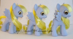 Size: 799x425 | Tagged: safe, artist:okiegurl1981, derpy hooves, pony, g4, brushable, customized toy, irl, photo, toy