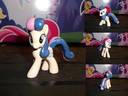 Size: 1024x768 | Tagged: safe, artist:aerodrache, bon bon, sweetie drops, earth pony, pony, g4, card, customized toy, irl, photo, toy