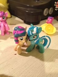 Size: 612x816 | Tagged: safe, artist:php154, bon bon, lyra heartstrings, sweetie drops, earth pony, pony, g4, customized toy, irl, photo, toy