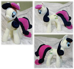 Size: 900x838 | Tagged: safe, artist:rens-twin, bon bon, sweetie drops, earth pony, pony, g4, irl, photo, plushie