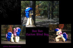 Size: 900x595 | Tagged: safe, artist:sulana, bon bon, sweetie drops, earth pony, pony, g4, customized toy, irl, photo, toy