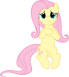 Size: 8200x9100 | Tagged: safe, artist:mihaaaa, fluttershy, pegasus, pony, g4, the last roundup, absurd resolution, belly, cute, female, high angle, hooves to the chest, looking at you, mare, moe, on back, simple background, solo, transparent background, vector