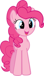 Size: 4693x8000 | Tagged: safe, artist:mihaaaa, pinkie pie, earth pony, pony, g4, absurd resolution, cute, diapinkes, female, happy, mare, open mouth, simple background, smiling, solo, transparent background, vector