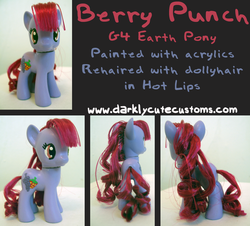 Size: 800x723 | Tagged: safe, artist:kanamai, berry punch, berryshine, earth pony, pony, g4, brushable, customized toy, irl, photo, toy