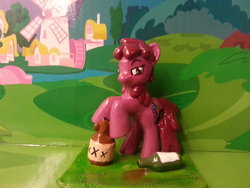Size: 900x675 | Tagged: safe, artist:balthazar147, berry punch, berryshine, earth pony, pony, g4, customized toy, drink, irl, photo, toy