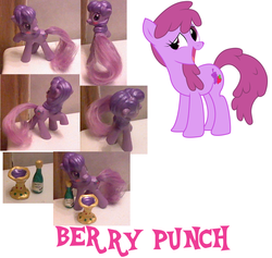 Size: 1149x1091 | Tagged: safe, artist:hope-loneheart, berry punch, berryshine, earth pony, pony, g4, customized toy, irl, photo, toy