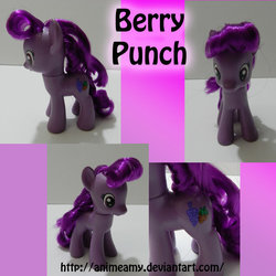 Size: 900x900 | Tagged: safe, artist:animeamy, berry punch, berryshine, earth pony, pony, g4, brushable, customized toy, irl, photo, toy