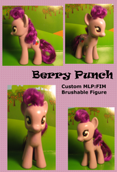 Size: 900x1316 | Tagged: safe, artist:merriweather-flight, berry punch, berryshine, earth pony, pony, g4, brushable, customized toy, irl, photo, toy