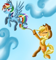 Size: 1300x1400 | Tagged: safe, artist:raiinbowdashie, applejack, rainbow dash, g4