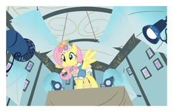 Size: 8551x5529 | Tagged: safe, artist:mihaaaa, fluttershy, pegasus, pony, g4, green isn't your color, absurd resolution, clothes, dress, female, solo, vector