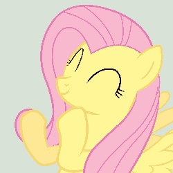 Size: 1440x1440 | Tagged: safe, artist:mihaaaa, dj pon-3, fluttershy, lyra heartstrings, princess luna, rainbow dash, vinyl scratch, alicorn, pegasus, pony, unicorn, g4, ^^, animated, clapping, clapping ponies, classy, eyes closed, female, hat, monocle, s1 luna, simple background, top hat