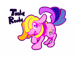 Size: 700x525 | Tagged: safe, artist:cotton, toola-roola, earth pony, pony, g3, g4, g3 to g4, generation leap, simple background, white background