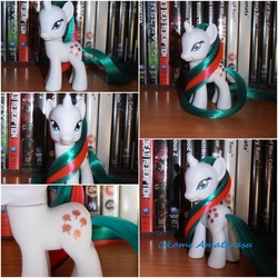 Size: 1204x1204 | Tagged: safe, artist:soulren, gusty, pony, g1, g4, customized toy, g1 to g4, generation leap, irl, photo, solo, toy