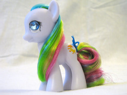 Size: 584x438 | Tagged: safe, artist:ellisarts, quackers, pony, g1, g4, customized toy, g1 to g4, generation leap, irl, photo, solo, toy