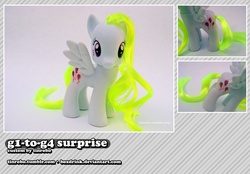 Size: 800x558 | Tagged: safe, artist:tinrobo, surprise, pony, g1, g4, customized toy, g1 to g4, generation leap, irl, photo, solo, toy