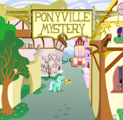 Size: 10259x10000 | Tagged: safe, artist:konsumo, lyra heartstrings, g4, absurd resolution, ponyville