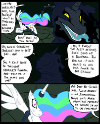 Size: 827x1025 | Tagged: safe, artist:metal-kitty, princess celestia, comic:mlp project, g4, comic