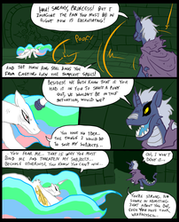 Size: 827x1025 | Tagged: safe, artist:metal-kitty, princess celestia, oc, comic:mlp project, g4, comic