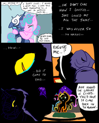 Size: 827x1025 | Tagged: safe, artist:metal-kitty, applejack, fluttershy, rainbow dash, oc, pony, unicorn, comic:mlp project, g4, comic, crying, female, mare