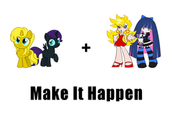 Size: 952x711 | Tagged: safe, oc, oc only, oc:nyx, oc:ticket, alicorn, angel, pony, g4, alicorn oc, anarchy panty, anarchy stocking, cannot unsee, exploitable meme, honekoneko, make it happen, meta, panty and stocking with garterbelt