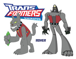 Size: 900x695 | Tagged: safe, artist:inspectornills, rover, robot, g4, crossover, transformares, transformerfied, transformers, transformers animated