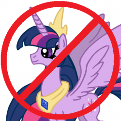 Size: 250x250 | Tagged: safe, twilight sparkle, alicorn, pony, g4, alicorn drama, crown, drama, female, hilarious in hindsight, horn, jewelry, large wings, mare, regalia, twilight sparkle (alicorn), wings