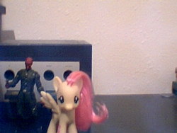 Size: 640x480 | Tagged: safe, artist:mollyketty, fluttershy, g4, brushable, irl, photo, red skull, toy