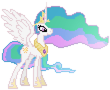 Size: 220x180 | Tagged: artist needed, source needed, safe, princess celestia, g4, animated, desktop ponies, female, pixel art, simple background, solo, sprite, transparent background
