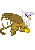 Size: 120x168 | Tagged: artist needed, source needed, safe, gilda, griffon, g4, animated, cute, desktop ponies, female, flying, gildadorable, pixel art, simple background, solo, sprite, transparent background