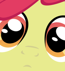 Size: 500x549 | Tagged: safe, apple bloom, earth pony, pony, g4, close-up, female, solo, stare