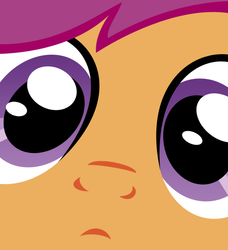 Size: 500x549 | Tagged: safe, scootaloo, pony, g4, close-up, female, solo, stare