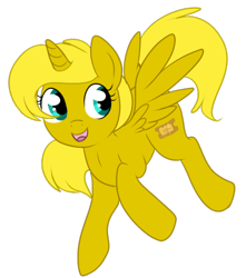 Size: 427x482 | Tagged: safe, artist:lulubell, oc, oc only, oc:ticket, alicorn, pony, alicorn oc, simple background, solo, transparent background