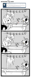 Size: 1074x2658 | Tagged: safe, artist:madmax, fancypants, oc, oc:double tap, pony, unicorn, fallout equestria, fallout equestria: anywhere but here, g4, bathtub, comic, dead, fanfic, skeleton, tumblr