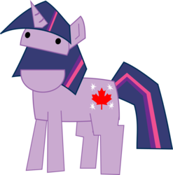 Size: 900x910 | Tagged: safe, artist:bakabrony, artist:el-ray, twilight sparkle, pony, unicorn, g4, canada, canadian, female, looking at you, mare, open mouth, simple background, solo, south park, terrence and phillip, transparent background