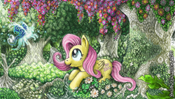 Size: 480x272 | Tagged: safe, artist:bellcountycomics, fluttershy, pony, g4, female, solo