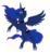 Size: 515x556 | Tagged: safe, artist:mechanicalmasochist, princess luna, pony, g4, female, rearing, simple background, solo