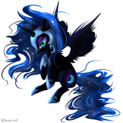 Size: 2500x2500 | Tagged: safe, artist:thechibicatz67, nightmare moon, alicorn, pony, g4, female, mare, simple background, solo, transparent background