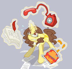 Size: 706x674 | Tagged: dead source, safe, artist:modern-warmare, 30 rock, glasses, liz lemon, phone, ponified